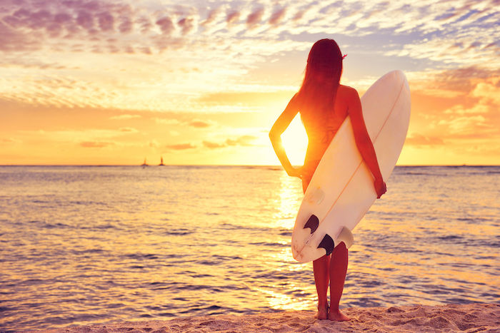 surfer woman