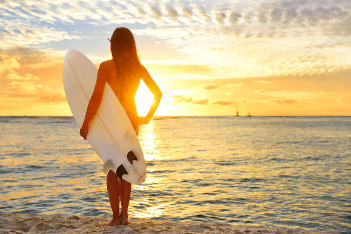 surfer woman