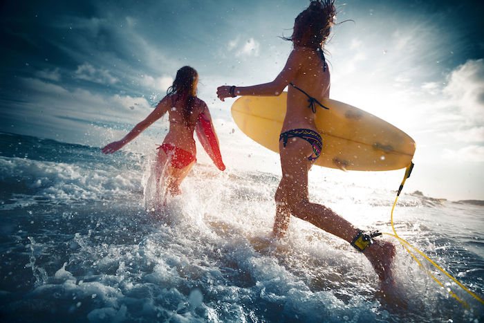 Surfer girls