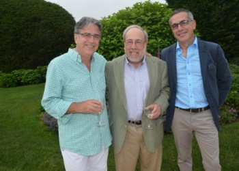 Lee Skolnick, Edmund Hollander, and Chris LaGuardia at Guild Hall's 