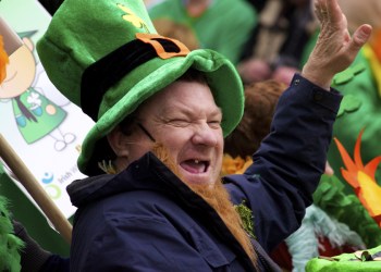 Laughing Man in St. Patrick's Day Parade