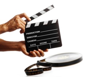 film shoot movie clapboard