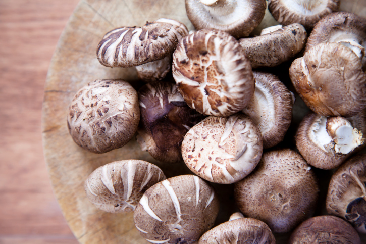 Shiitake mushrooms.