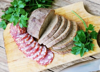 sausage with bread charcuterie