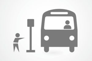 Bus symbol bus stop