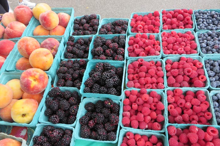 Farmers market berries.