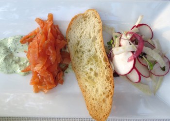 Appetizer at Wölffer Kitchen.