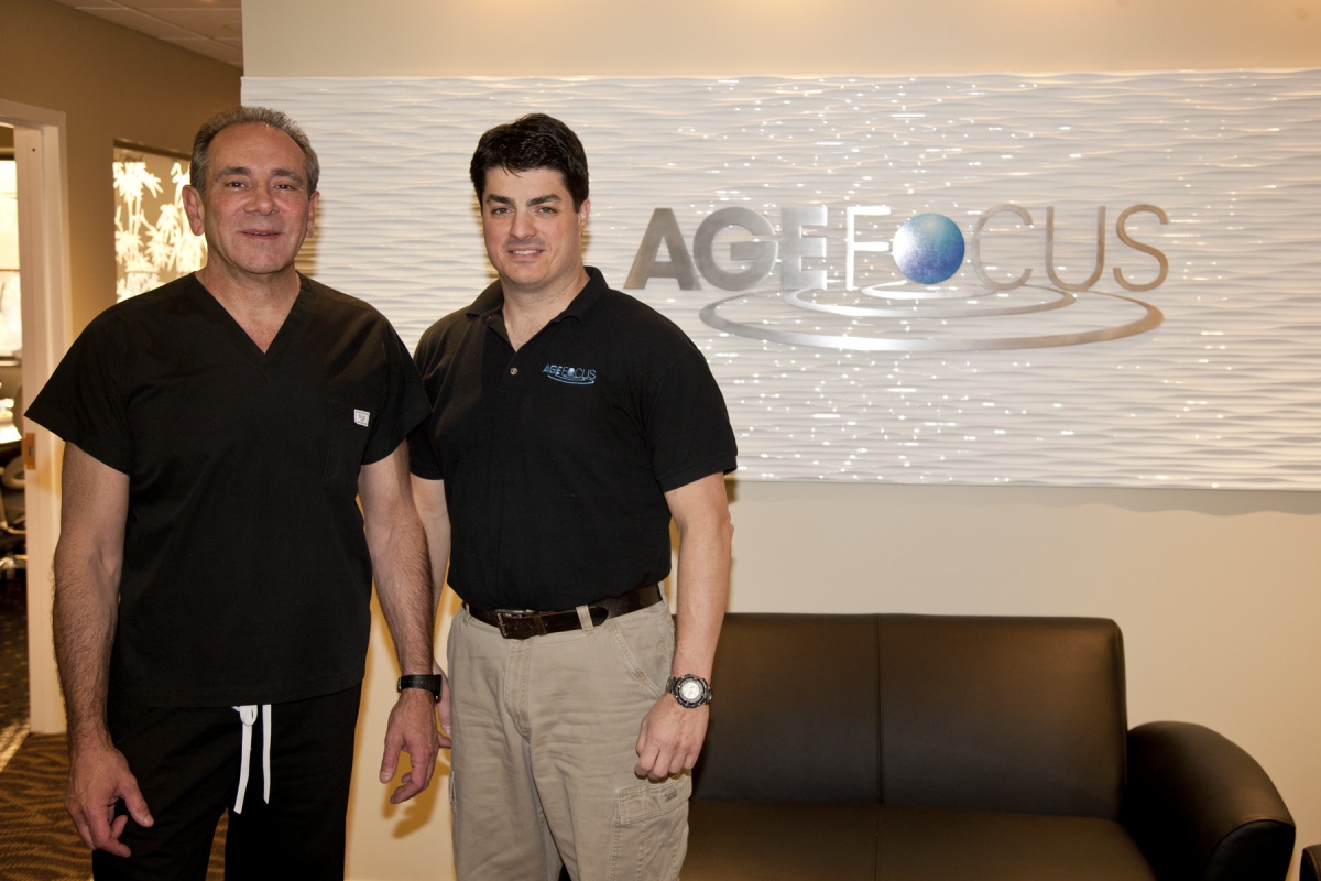 Dr. Juan J Gargiulo, Medical Director of AgeFocus, and Anthony F Ferrara, Exercise Physiologist and Athletic Trainer, welcome the public to an Open House of their facilities.