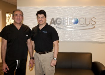 Dr. Juan J Gargiulo, Medical Director of AgeFocus, and Anthony F Ferrara, Exercise Physiologist and Athletic Trainer, welcome the public to an Open House of their facilities.