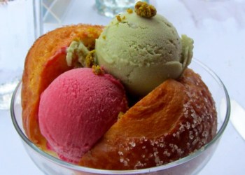 A fine, cool dessert at Osteria Salina.