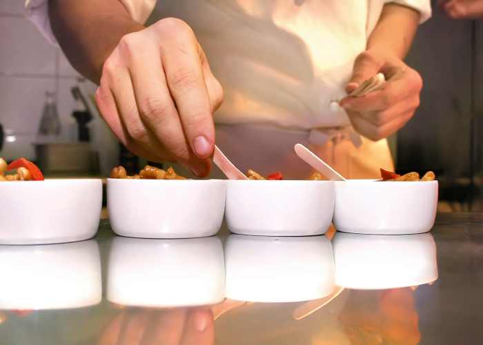 Preparing Food in Bowls