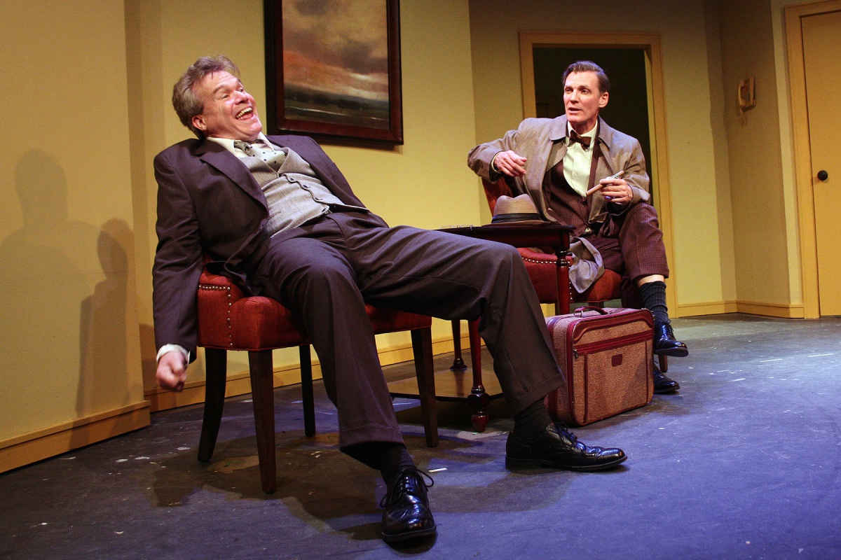 John Kern and Matthew Conlon in "Harvey" by Hampton Theatre Company.