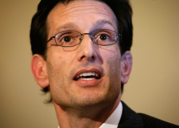 House Majority Leader Eric Cantor, a Virginia Republican.