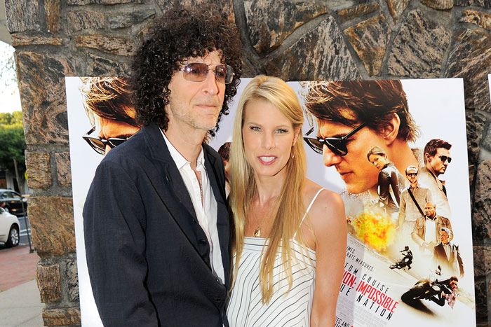 Howard Stern and wife Beth Stern in East Hampton in July.
