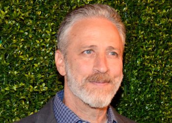 Jon Stewart at the Farm Sanctuary 2015 Gala, honoring Jon and Tracey Stewart at The Plaza Hotel on October 24.