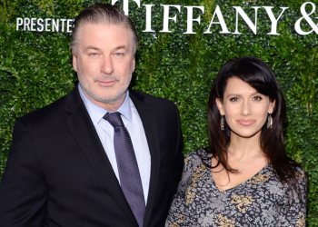 Alec and Hilaria Baldwin at Artwalk NY Benefitting Coalition for the Homeless on November 17, 2015.
