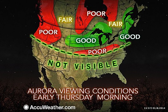 northern lights visibility