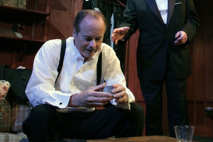 Andrew Botsford on stage in Hampton Theatre Company's 2012 production of "Black Tie." This time around, he directs.