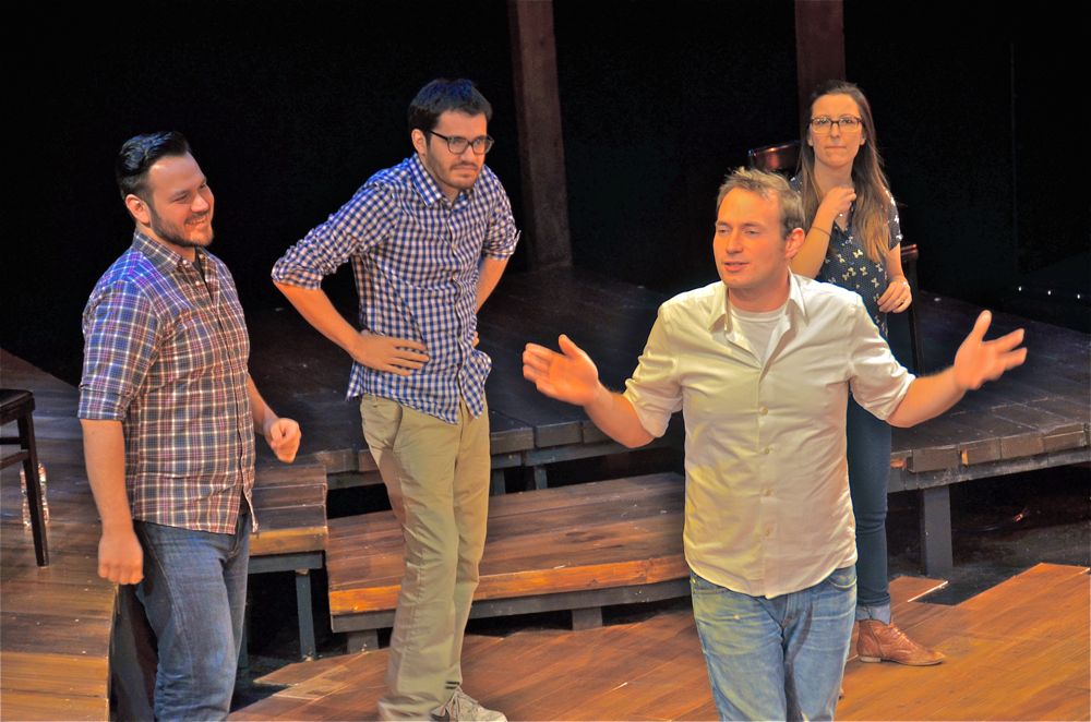 The Upright Citizen Brigade in performance.