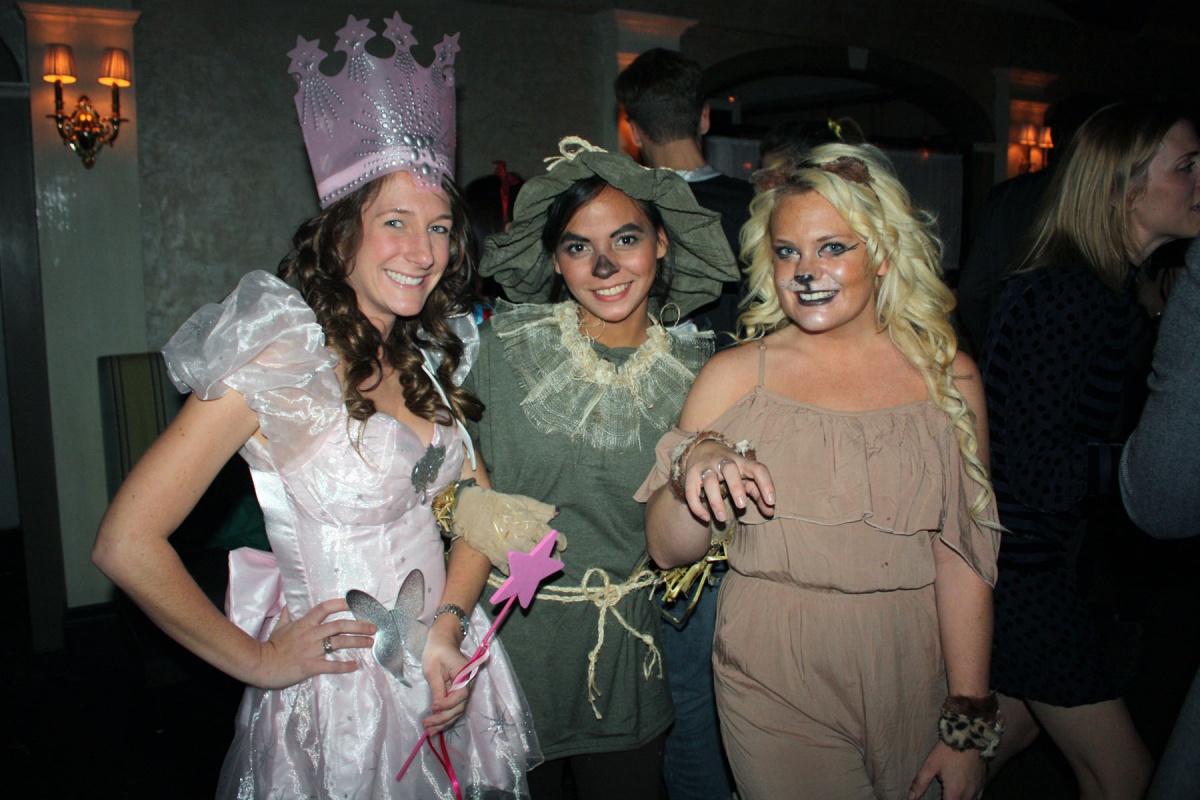 Glinda, the Scarecrow and the Cowardly Lion.