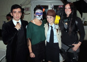 Danny Gomez, Tracy Van Brunt, Andrea Hernandez and Sandy Silverman at the Southampton Publick House Halloween Party.