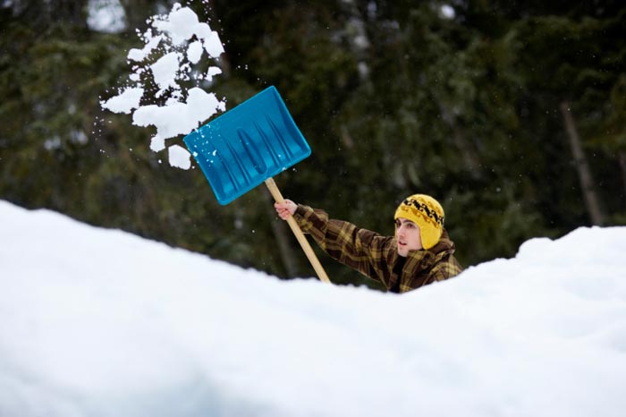 snow shoveling