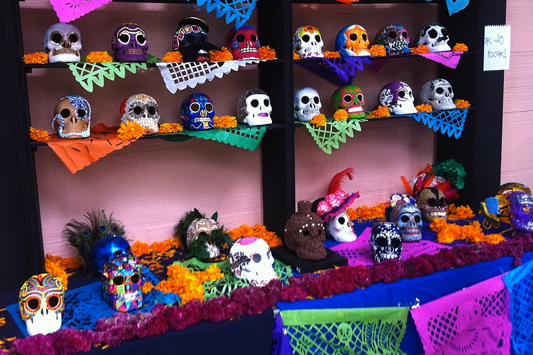 Dia de los Muertos sugar skulls.