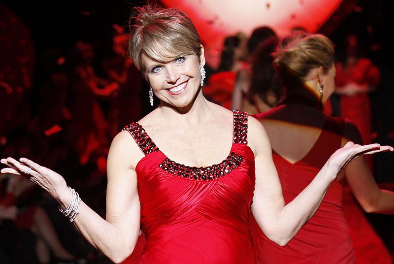 Katie Couric on the runway at The Heart Truth's Red Dress Collection Fashion Show during New York Fashion Week 2009. Photo credit: The Heart Truth