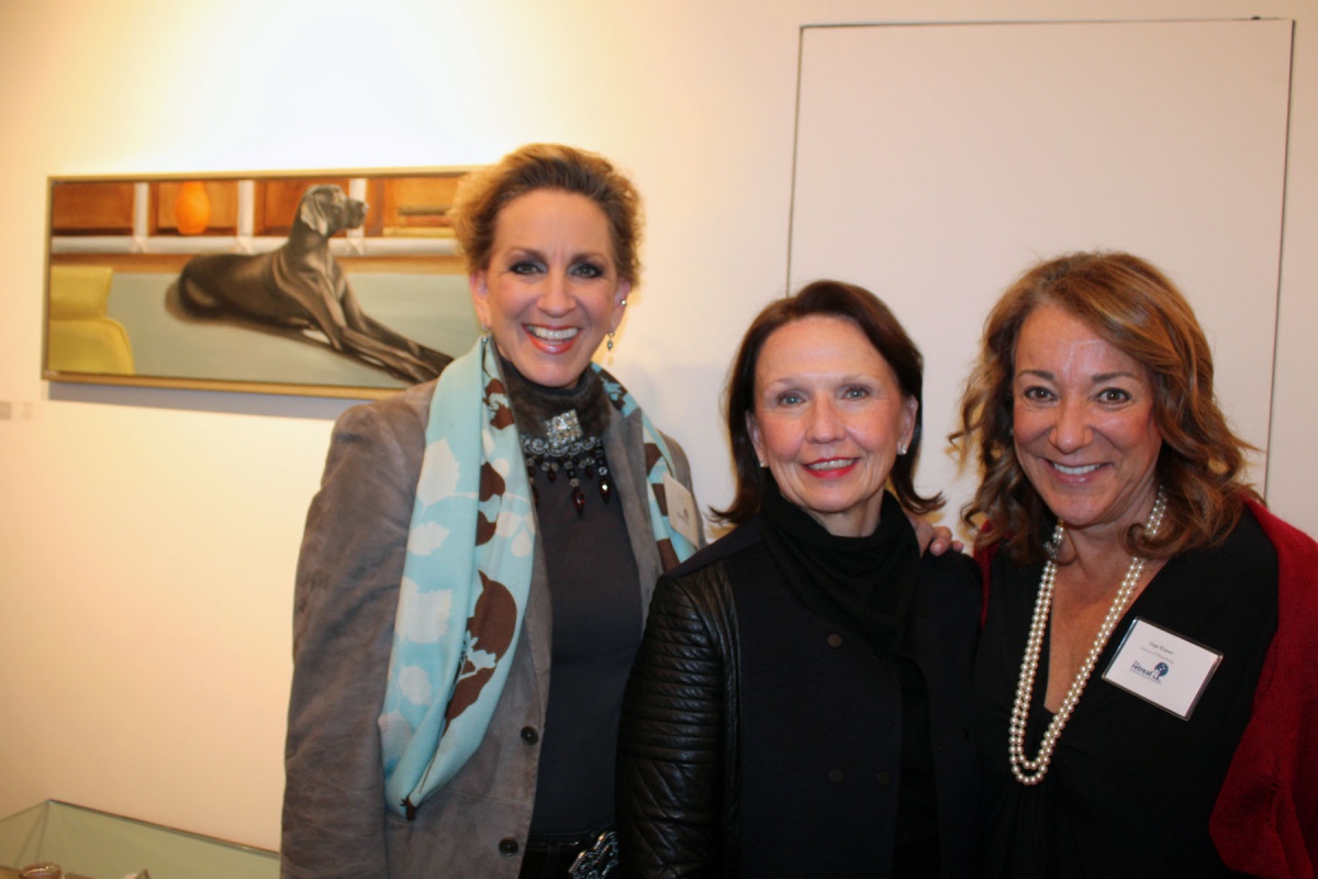 Artist Pia Ledy, Gail Rothwell and Hope Kramer of The Retreat