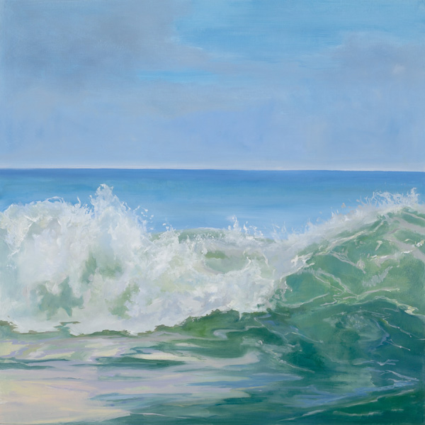 Casey Chalem Anderson "Thunderous Sea" 24 x 24 oil on panel
