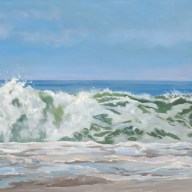 "Sparkling Surge" 24 x 36 oil on linen by Casey Chalem Anderson