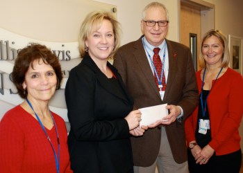 Lead RN for CardioPulmonary Rehabilitation Kathy Malfitani, American Heart Association Heart Ball/Heart Ride Regional Director Barbara Poliwoda, Southampton Hospital Chief Medical Officer Fred Weinbaum, MD., and Manager of CardioPulmonary Rehabilitation Jessica Swiatocha, MSN, FNP-BC.