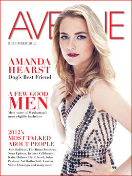 Amanda Hearst AVENUE cover from December 2012