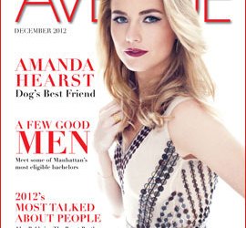 Amanda Hearst AVENUE cover from December 2012