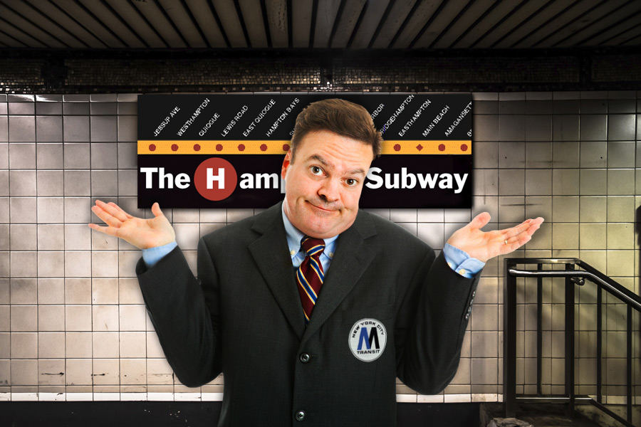 Assistant New York City Subway Commissioner Aaron Bell learned nothing on the Hamptons Subway
