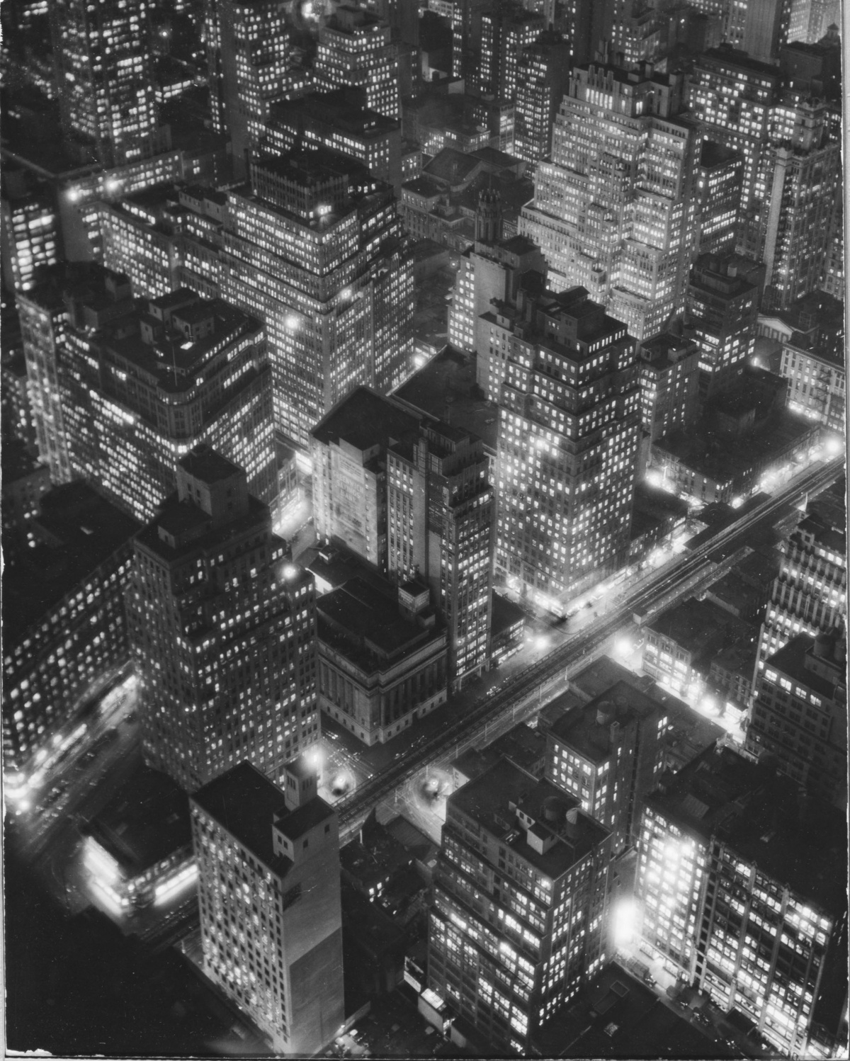"Changing New York; Columbus Circle" by Berenice Abbot