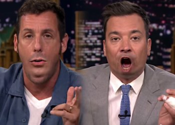 Adam Sandler and Jimmy Fallon's lip-flip duet on The Tonight Show