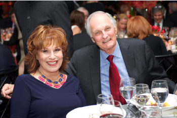 Alan Alda and Joy Behar celebrate with Stony Brook