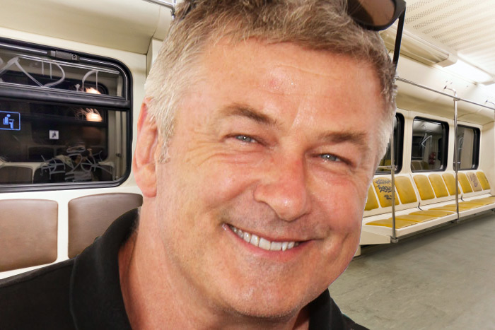 Alec Baldwin rode the Hamptons Subway this week