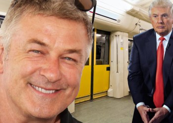 Alec Baldwin and Donald Tump on the Hamptons Subway