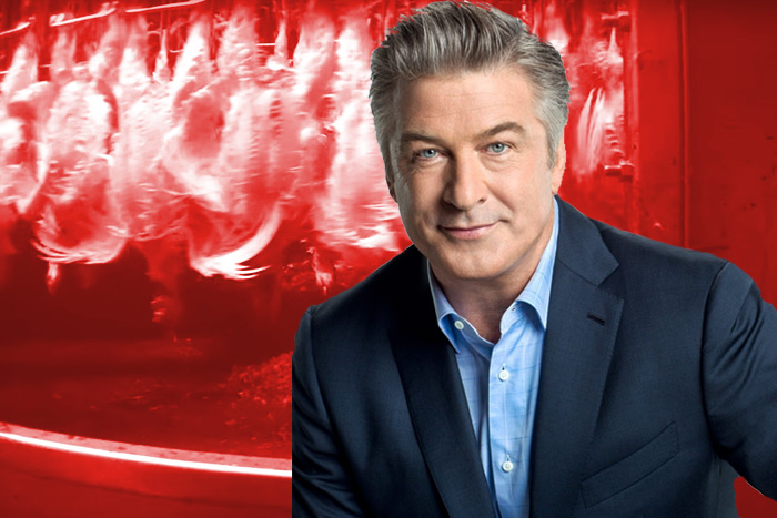 Alec Baldwin speaks out against Tyson Foods