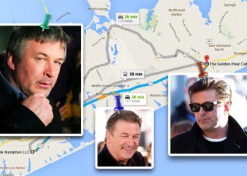 Alec Baldwin in three places at once in the Hamptons!