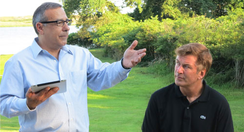 Alec Baldwin and David Doty at the EH Conservators summer 2012 gathering.