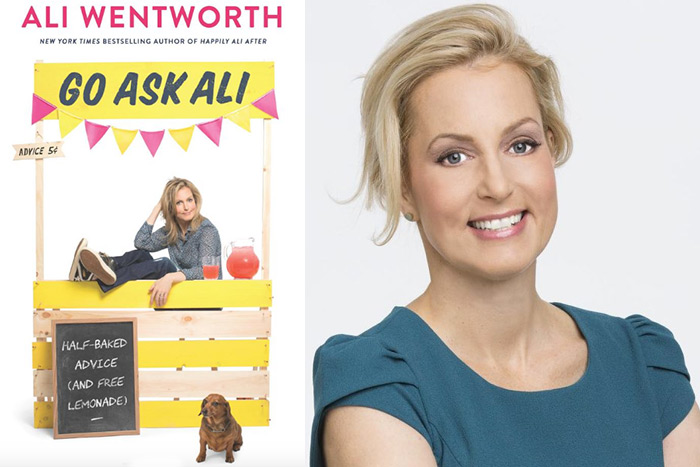 Picture of Ali Wentworth and the cover of her new book, "Go Ask Ali"