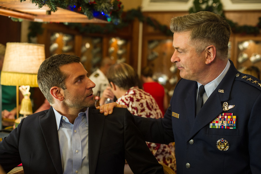 Bradley Cooper and Alec Baldwin in Aloha