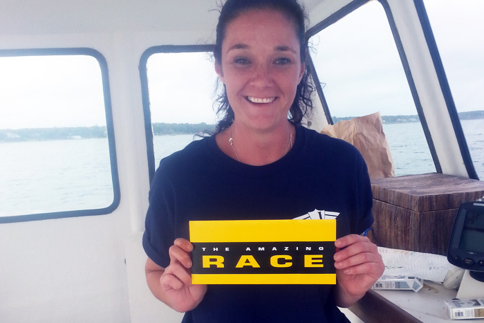 Meredith Daniell aboard the Outcast