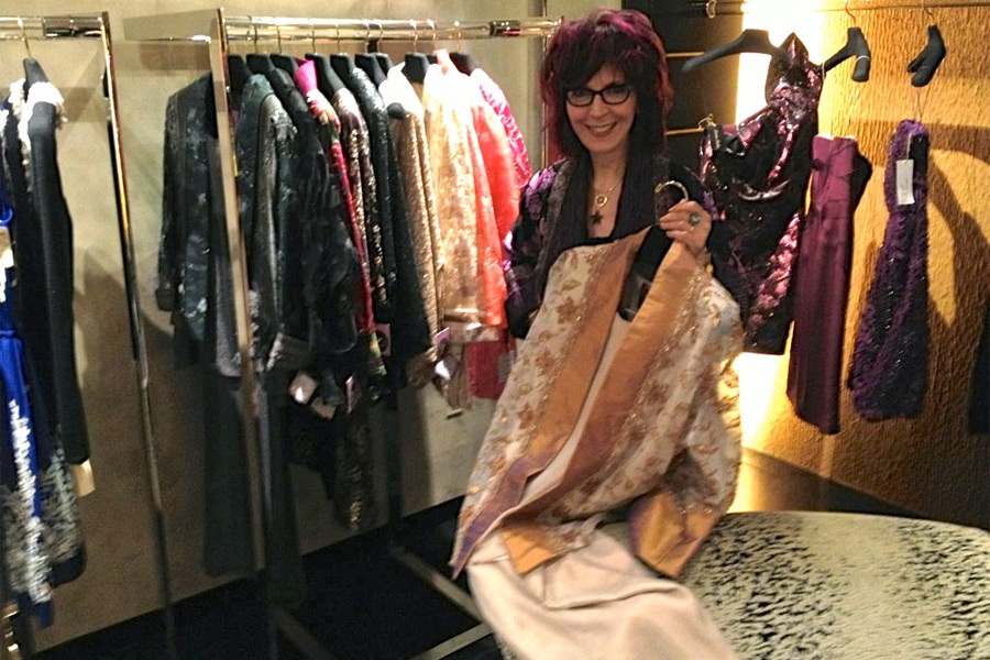 Amy Zerner with her fashion collection