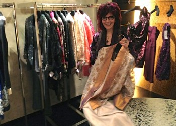 Amy Zerner with her fashion collection