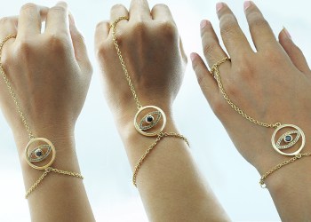 Amy Zerner Evil Eye ring bracelet