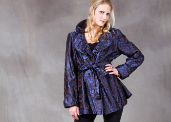 Indigo jacket by Amy Zerner